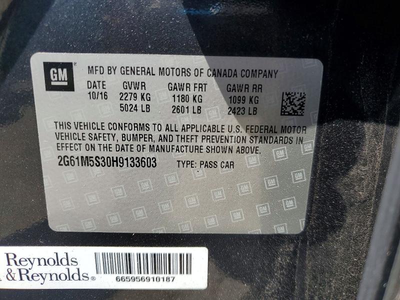Aukcja sprzedaży 2017 Cadillac Xts, vin: 2G61M5S30H9133603, numer aukcji: 63698066