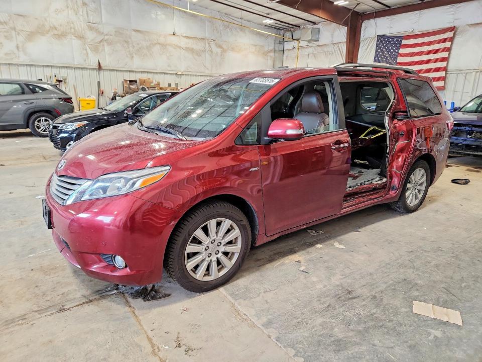 2017 Toyota Sienna მანქანა იყიდება აუქციონზე, vin: 5TDDZ3DCXHS155760, აუქციონის ნომერი: 63703516