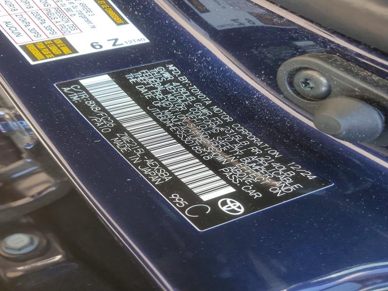 2025 Toyota Corolla Hybrid მანქანა იყიდება აუქციონზე, vin: JTDBDMHE9S3018518, აუქციონის ნომერი: 66045506