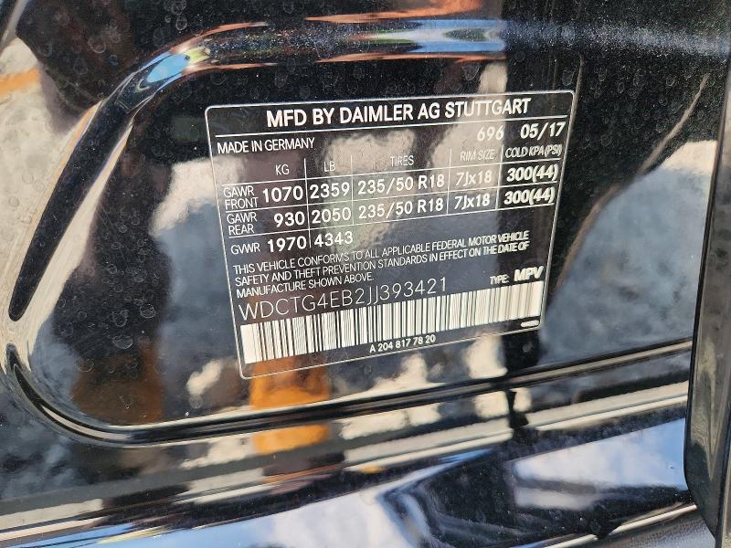 Продаж на аукціоні авто 2018 Mercedes-benz Gla, vin: WDCTG4EB2JJ393421, номер лоту: 66196296