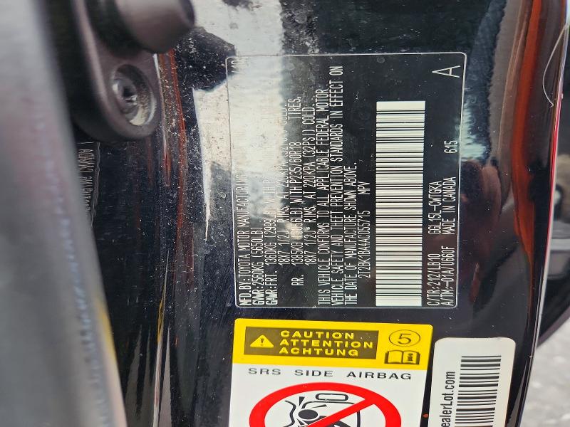 2010 Lexus Rx მანქანა იყიდება აუქციონზე, vin: 2T2BK1BA4AC055715, აუქციონის ნომერი: 65449226