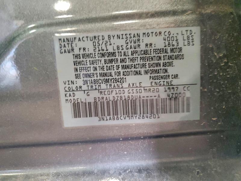 Aukcja sprzedaży 2021 Nissan Sentra, vin: 3N1AB8CV9MY284201, numer aukcji: 64193416