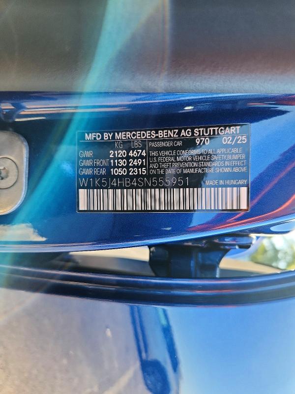 65588676 :رقم المزاد ، W1K5J4HB4SN555951 vin ، 2025 Mercedes-benz Cla مزاد بيع
