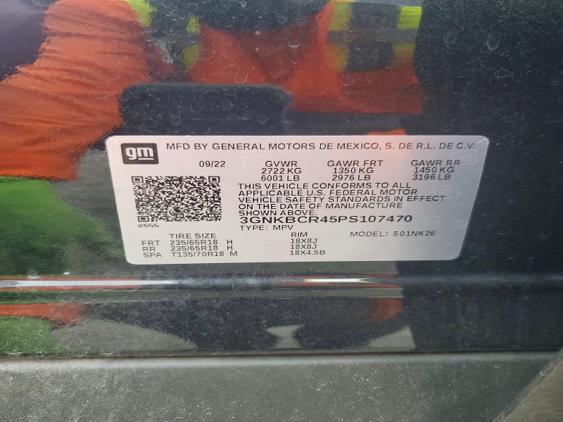 Aukcja sprzedaży 2023 Chevrolet Blazer, vin: 3GNKBCR45PS107470, numer aukcji: 65599906
