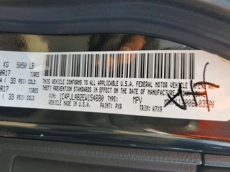 Продажа на аукционе авто 2014 Jeep Cherokee, vin: 1C4PJLAB2EW154680, номер лота: 64960956