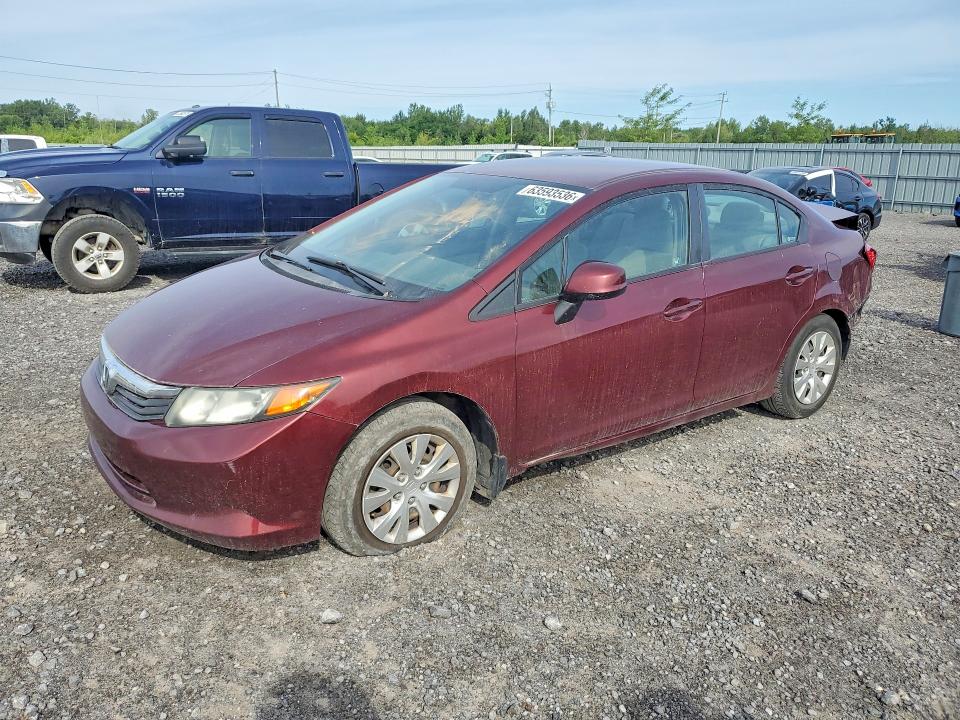 Aukcja sprzedaży 2012 Honda Civic, vin: 2HGFB2F42CH050829, numer aukcji: 63593536