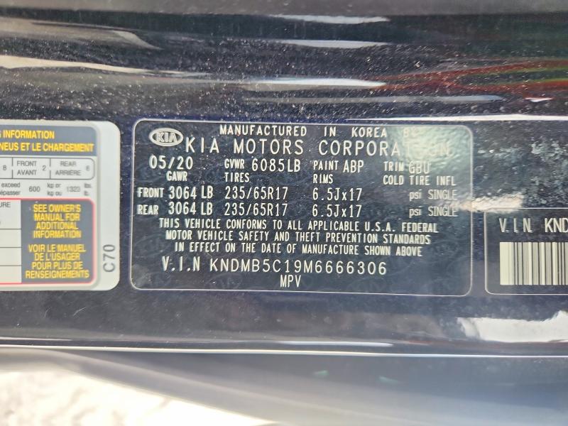 Aukcja sprzedaży 2021 Kia Sedona, vin: KNDMB5C19M6666306, numer aukcji: 64383096