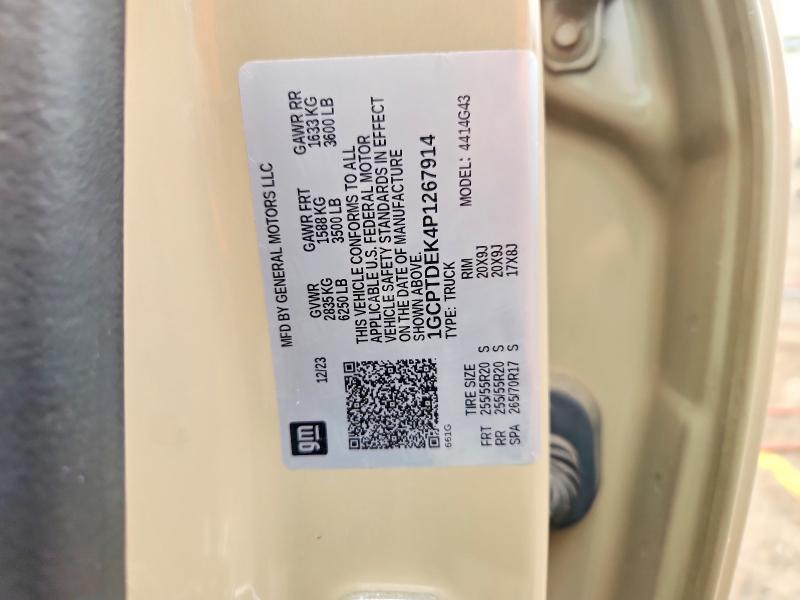 65299426 :رقم المزاد ، 1GCPTDEK4P1267914 vin ، 2023 Chevrolet Colorado مزاد بيع