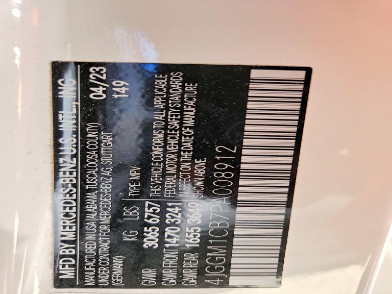 Продаж на аукціоні авто 2023 Mercedes-benz Eqe Suv, vin: 4JGGM1CB7PA008912, номер лоту: 65036426