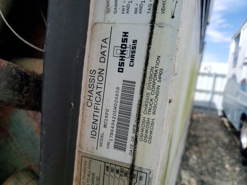 Продаж на аукціоні авто 1990 Oshkosh Motor Truck Co. Sunstream, vin: 17N640420LW026858, номер лоту: 65701816