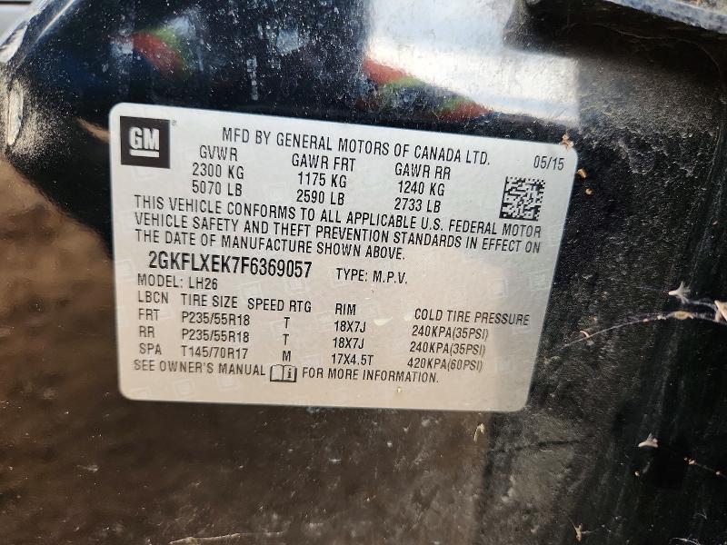 Продажа на аукционе авто 2015 Gmc Terrain, vin: 2GKFLXEK7F6369057, номер лота: 64612186