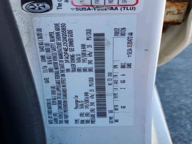 Aukcja sprzedaży 2016 Ford Fiesta, vin: 3FADP4EJ3GM205850, numer aukcji: 61857866