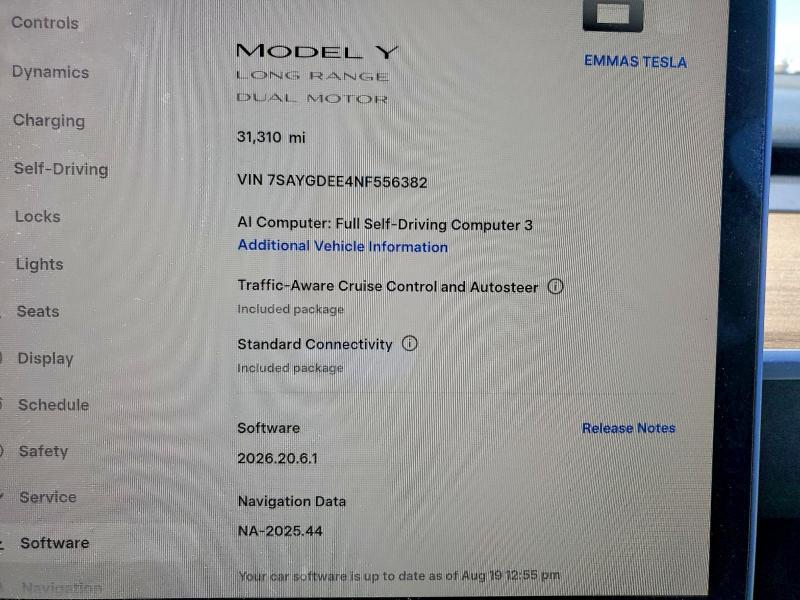 65859086 :رقم المزاد ، 7SAYGDEE4NF556382 vin ، 2022 Tesla Model Y مزاد بيع