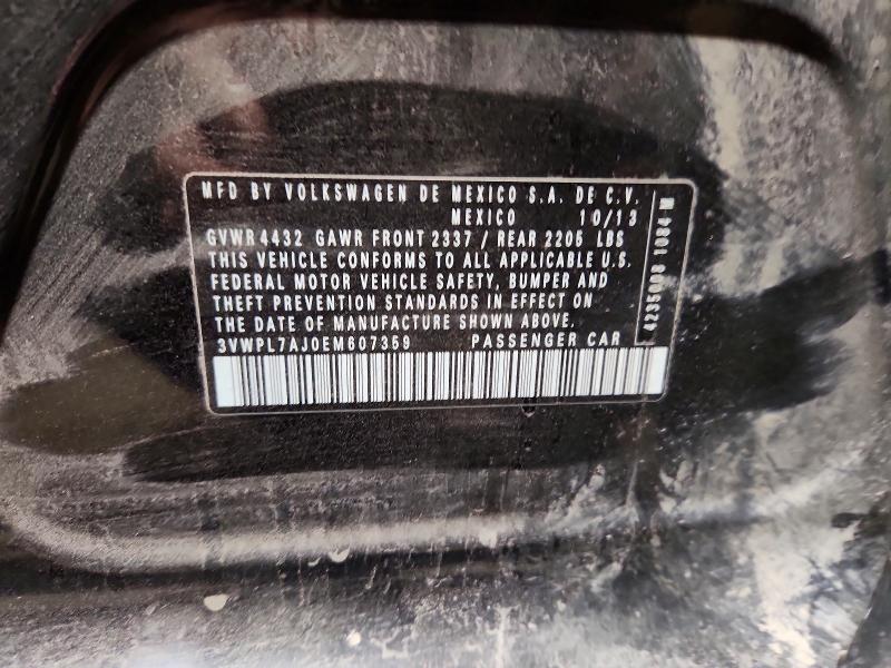 Продажа на аукционе авто 2014 Volkswagen Jetta, vin: 3VWPL7AJ0EM607359, номер лота: 65386456