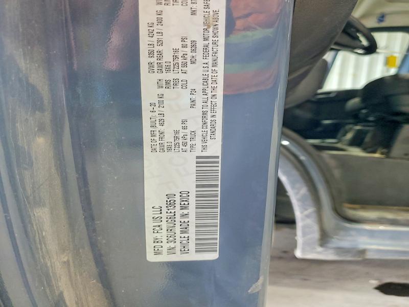63449756 :رقم المزاد ، 3C6URVJG6LE136510 vin ، 2020 Ram Promaster 3500 مزاد بيع