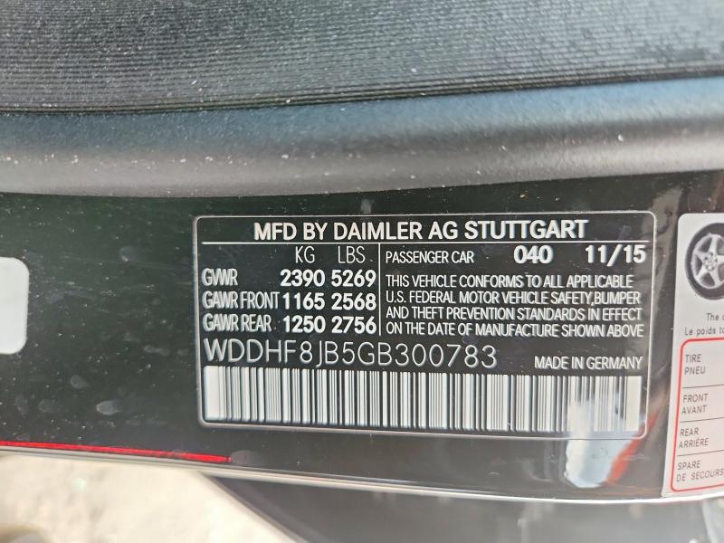Aukcja sprzedaży 2016 Mercedes-benz E, vin: WDDHF8JB5GB300783, numer aukcji: 65698546