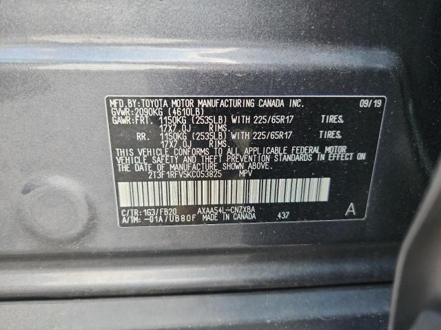 Продаж на аукціоні авто 2019 Toyota Rav4, vin: 2T3F1RFV5KC053825, номер лоту: 66238346