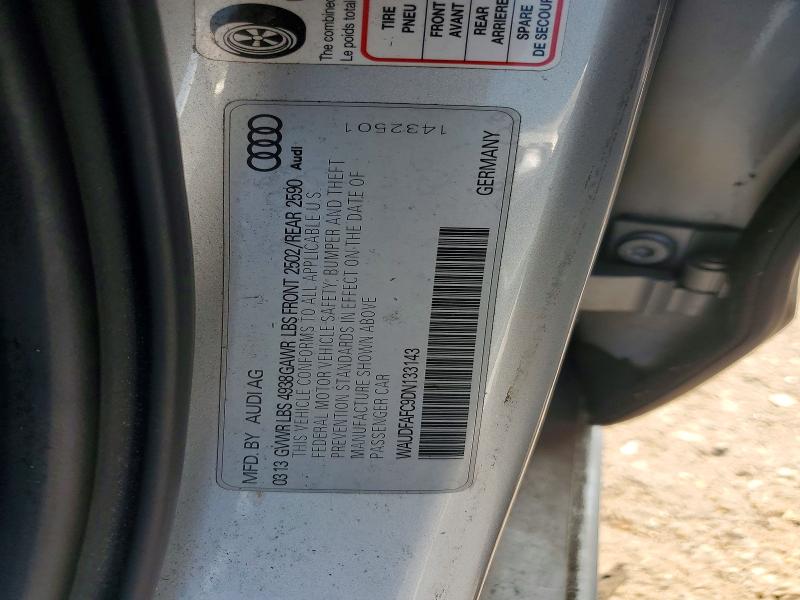 Aukcja sprzedaży 2013 Audi A6, vin: WAUDFAFC9DN133143, numer aukcji: 63805656