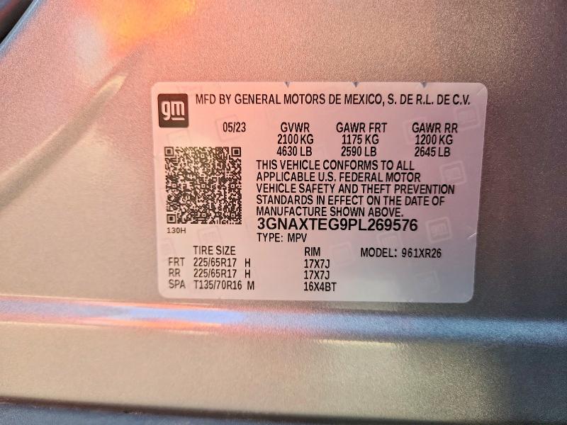 Продаж на аукціоні авто 2023 Chevrolet Equinox, vin: 3GNAXTEG9PL269576, номер лоту: 67324806