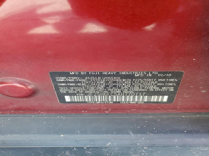 Продажа на аукционе авто 2010 Subaru Forester, vin: JF2SH6FC5AH770737, номер лота: 64514486