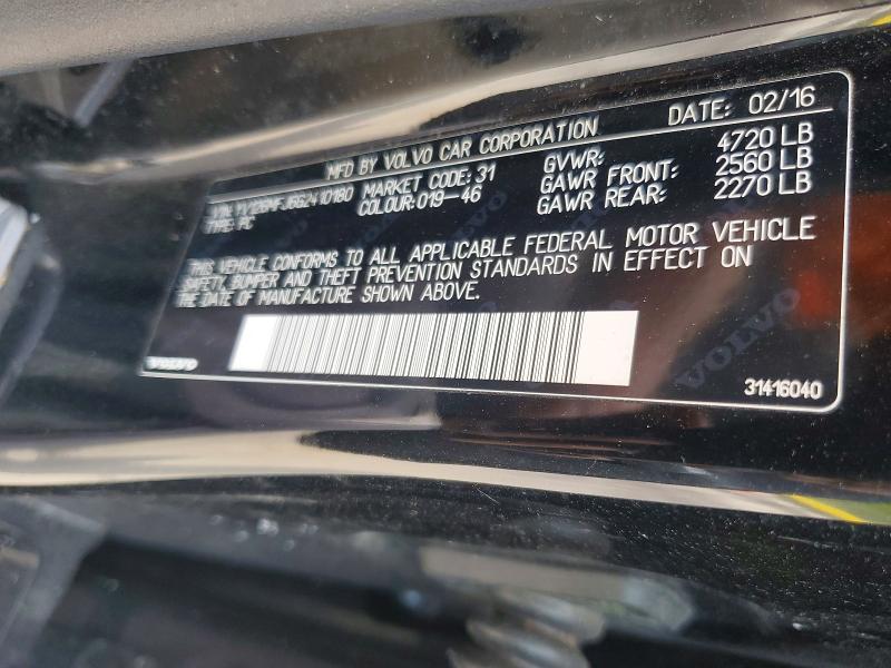 Aukcja sprzedaży 2016 Volvo S60, vin: YV126MFJ6G2410180, numer aukcji: 66317786