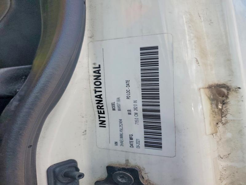 67095476 :رقم المزاد ، 3HAEUMMLXNL252494 vin ، 2022 International Mv607 مزاد بيع