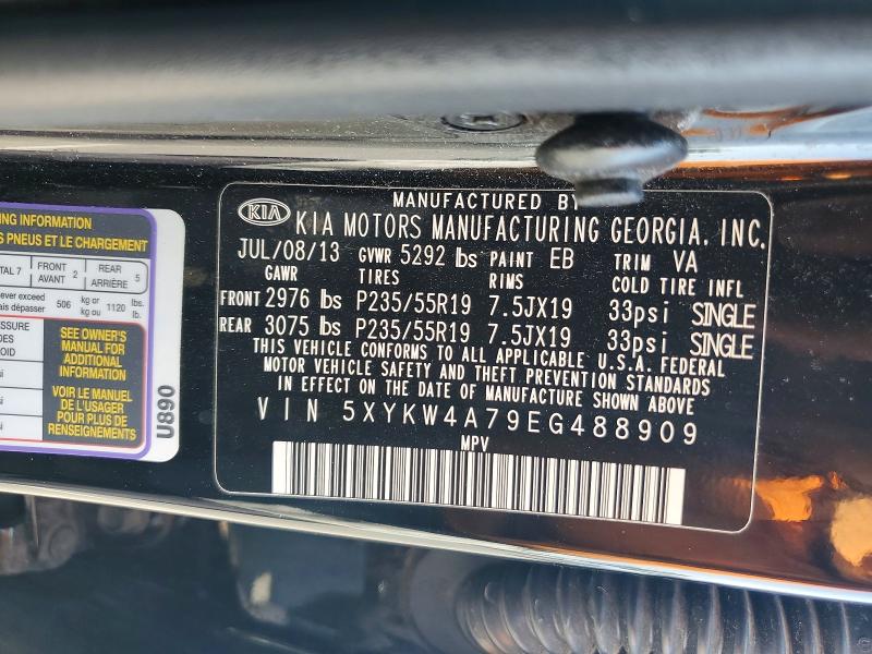 Aukcja sprzedaży 2014 Kia Sorento, vin: 5XYKW4A79EG488909, numer aukcji: 64268216