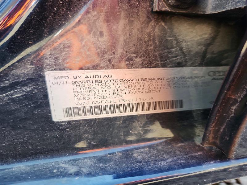 Продажа на аукционе авто 2011 Audi A4, vin: WAUWFAFL1BA111635, номер лота: 64202856