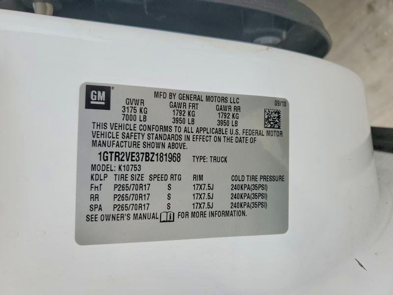 Продажа на аукционе авто 2011 Gmc Sierra, vin: 1GTR2VE37BZ181968, номер лота: 64644316
