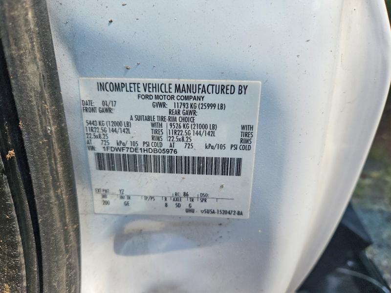 Aukcja sprzedaży 2017 Ford F750, vin: 1FDWF7DE1HDB05976, numer aukcji: 63368776