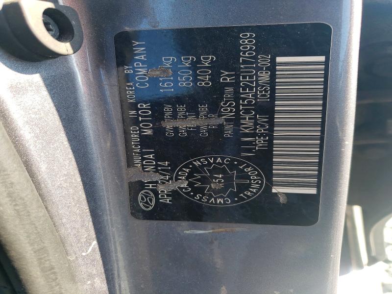 64103556 :رقم المزاد ، KMHCT5AE2EU176989 vin ، 2014 Hyundai Accent مزاد بيع
