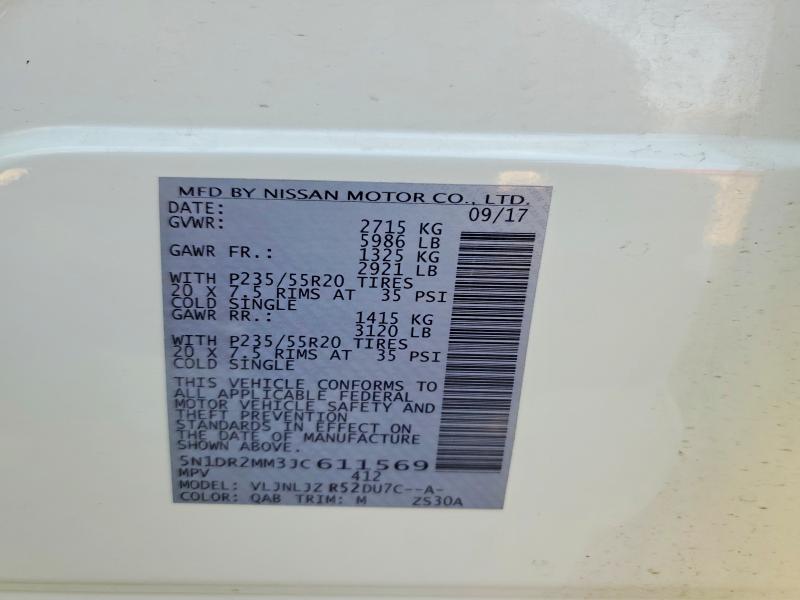 Aukcja sprzedaży 2018 Nissan Pathfinder, vin: 5N1DR2MM3JC611569, numer aukcji: 66256896