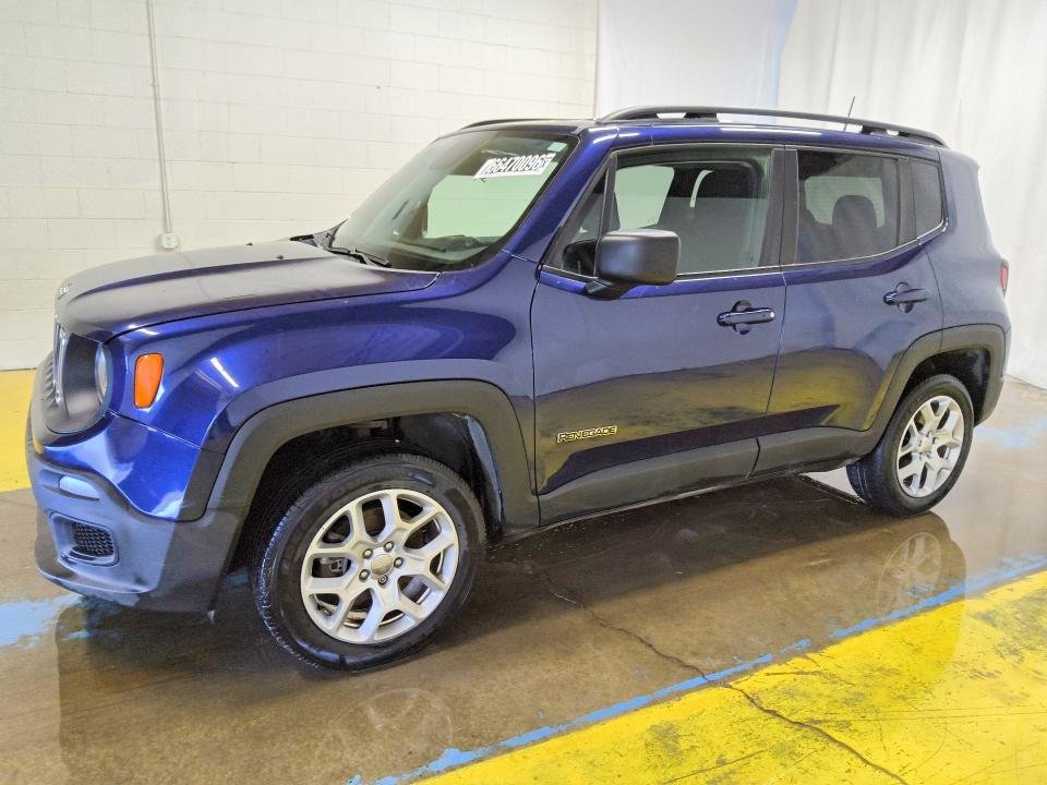 2018 Jeep Renegade მანქანა იყიდება აუქციონზე, vin: ZACCJBAB9JPJ48243, აუქციონის ნომერი: 66470096