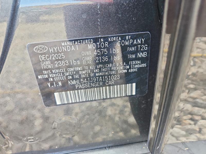 Aukcja sprzedaży 2026 Hyundai Sonata Hybrid, vin: KMHL54JJ9TA151023, numer aukcji: 62910156