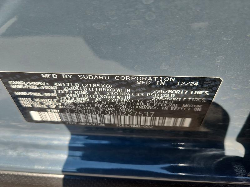 Продажа на аукционе авто 2025 Subaru Crosstrek, vin: JF2GUHDC9SH227537, номер лота: 63340566