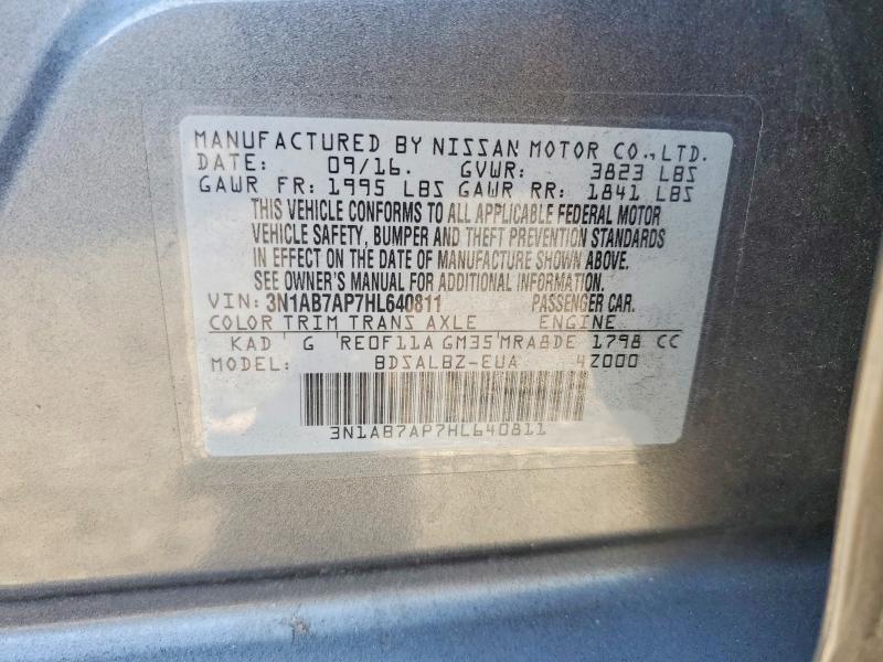 Продажа на аукционе авто 2017 Nissan Sentra, vin: 3N1AB7AP7HL640811, номер лота: 64675496
