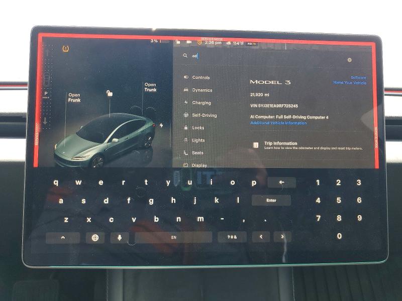 Aukcja sprzedaży 2024 Tesla Model 3, vin: 5YJ3E1EA9RF725245, numer aukcji: 64943586