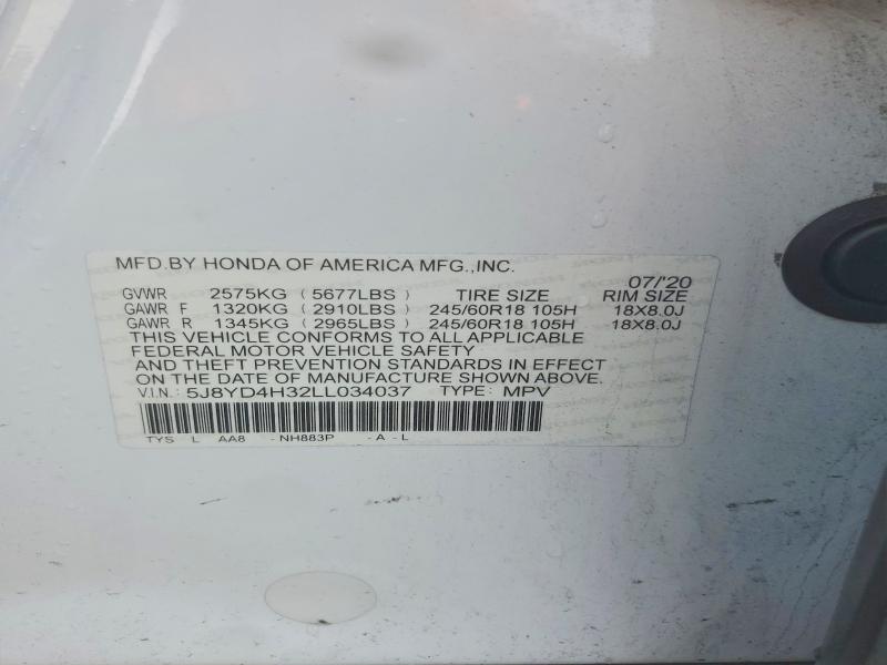 Продаж на аукціоні авто 2020 Acura Mdx, vin: 5J8YD4H32LL034037, номер лоту: 63547986