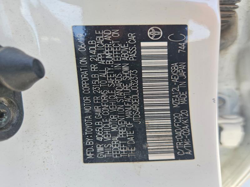 Продажа на аукционе авто 2020 Toyota Corolla, vin: JTDS4RCE0LJ032373, номер лота: 64238836