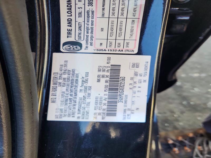 2012 Ford Fusion მანქანა იყიდება აუქციონზე, vin: 3FAHP0JGXCR225563, აუქციონის ნომერი: 66290776