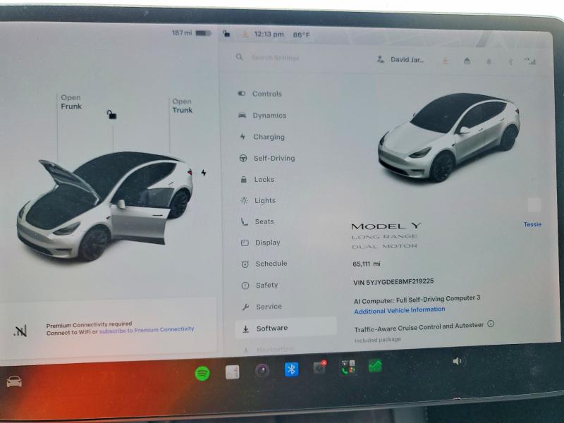 65036886 :رقم المزاد ، 5YJYGDEE8MF219225 vin ، 2021 Tesla Model Y مزاد بيع