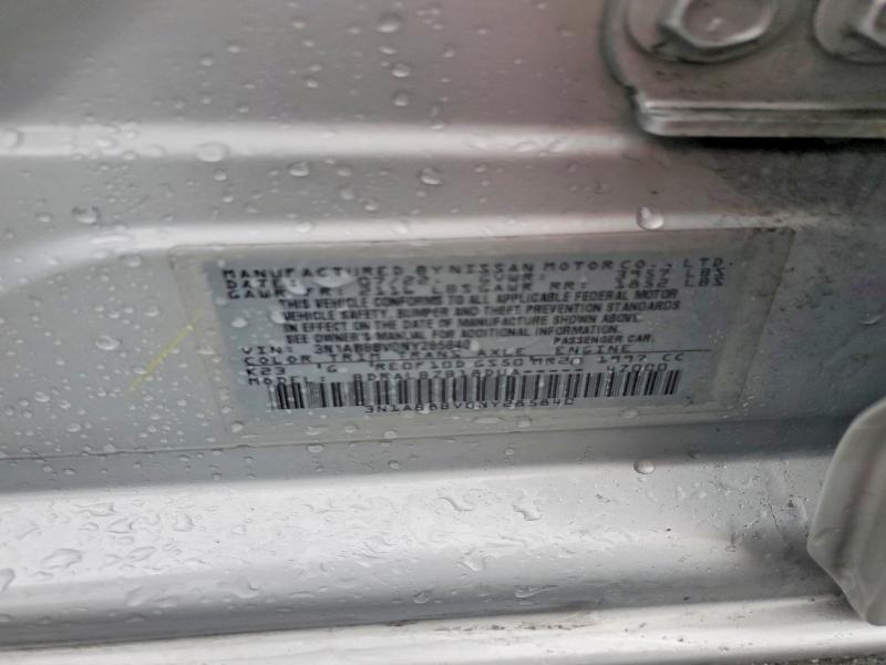 63908976 :رقم المزاد ، 3N1AB8BV0NY285840 vin ، 2022 Nissan Sentra مزاد بيع
