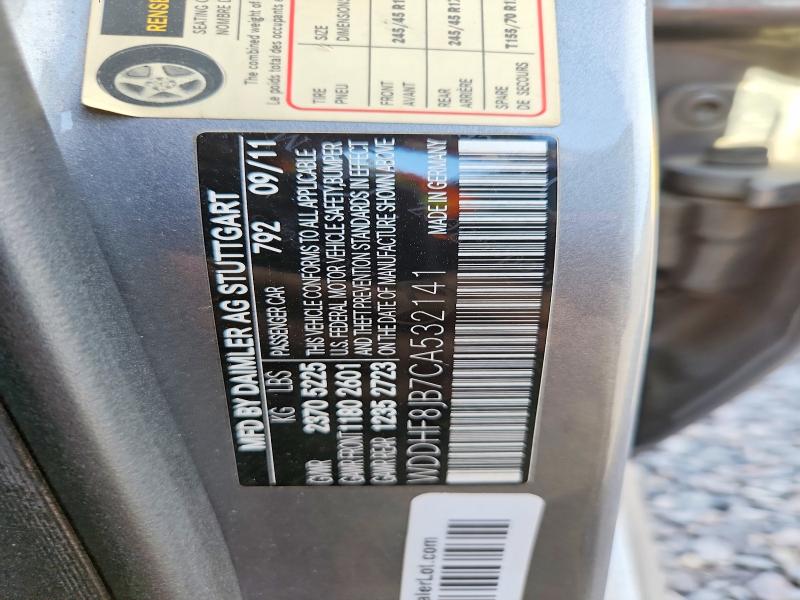 Auction sale of the 2012 Mercedes-benz E, vin: WDDHF8JB7CA532141, lot number: 66652166