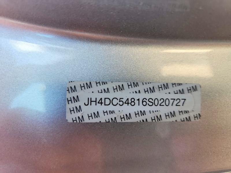 66666726 :رقم المزاد ، JH4DC54816S020727 vin ، 2006 Acura Rsx مزاد بيع