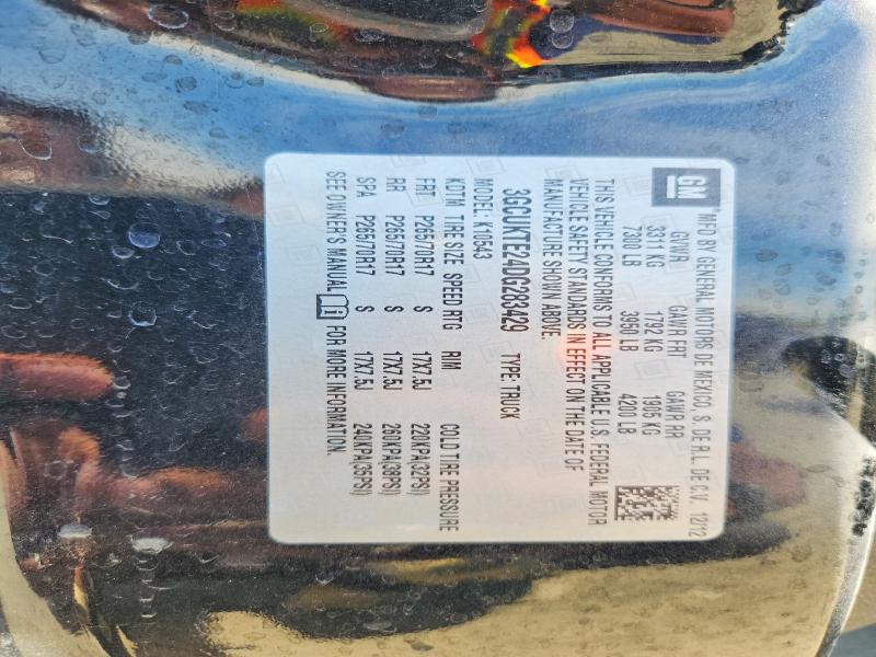 2013 Chevrolet Silverado მანქანა იყიდება აუქციონზე, vin: 3GCUKTE24DG283429, აუქციონის ნომერი: 65673476