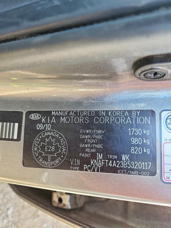 Продажа на аукционе авто 2011 Kia Forte, vin: KNAFT4A23B5320117, номер лота: 66272326