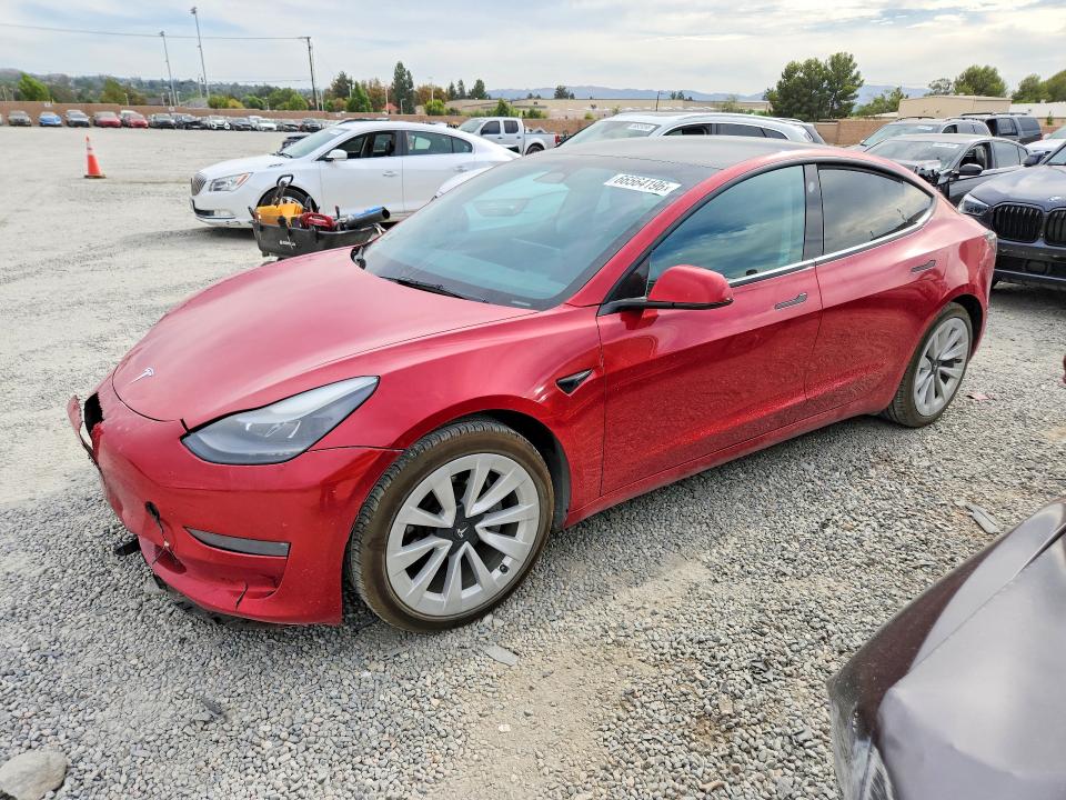 Aukcja sprzedaży 2022 Tesla Model 3, vin: 5YJ3E1EB9NF192557, numer aukcji: 66564196