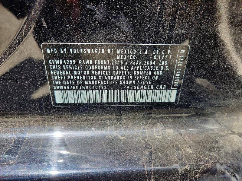 Aukcja sprzedaży 2017 Volkswagen Gti, vin: 3VW447AU7HM040422, numer aukcji: 64969096