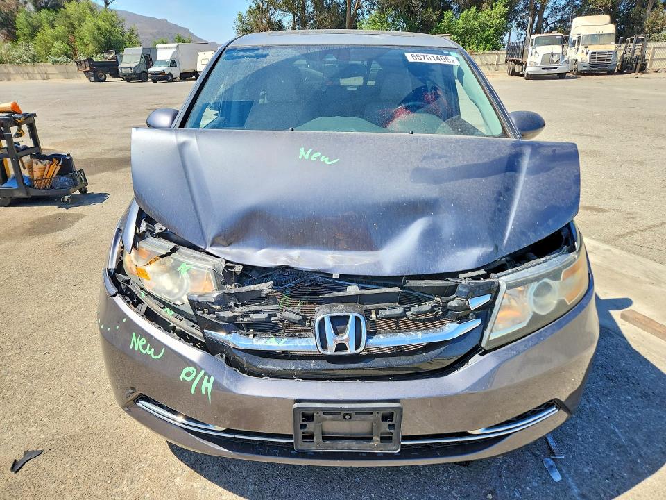 Продажа на аукционе авто 2014 Honda Odyssey, vin: 5FNRL5H62EB059936, номер лота: 65701406