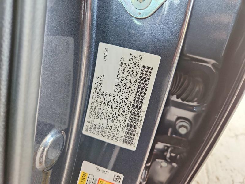 65219196 :رقم المزاد ، 1HGCY1F43TA002038 vin ، 2026 Honda Accord مزاد بيع